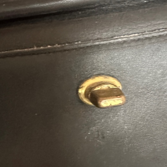 Coach Stewardess 9945 Vintage Black Glove Tanned Cowhide RARE FIND Made in USA - Picture 12 of 16